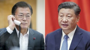 文대통령, 시진핑과 통화… "조기 방한 기대"